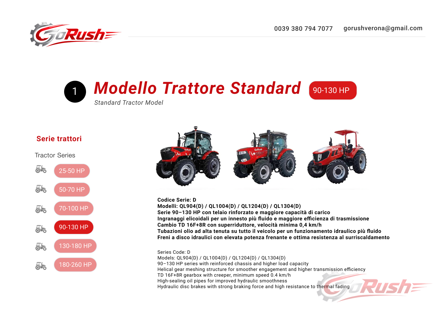 Trattore 90-130 HP 1